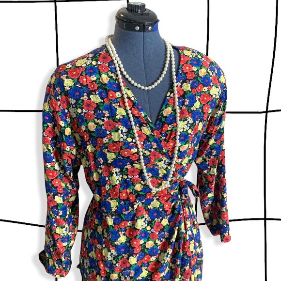 80s vintage gloria dress - Picture 2 of 8